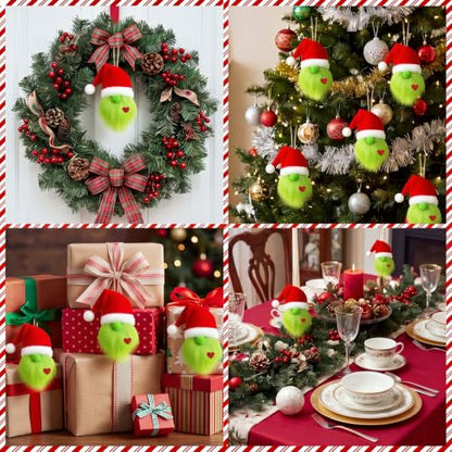 24 Pcs Christmas Gnome Ornaments Set - Festive Hanging Decor for Holiday Tree