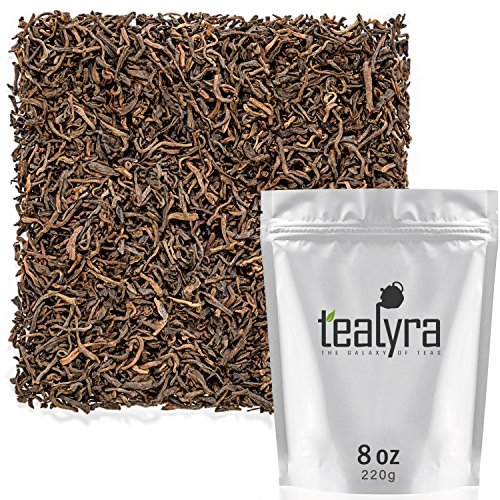 Tealyra - Ripe Pu'erh Tea - 20 Years Aged Loose Leaf from Yunnan - China - 100% Natural - Caffeine Level High - Aged Black Tea Pu Er - 220g (8-ounce)