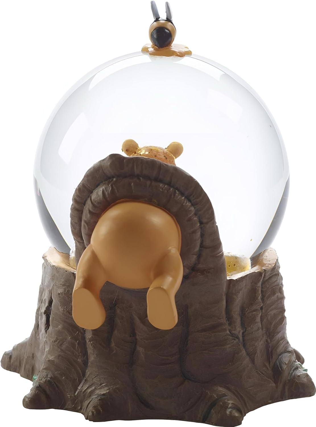 Pooh Bear Musical Snow Globe - Collectible Honey Scene Figurine with Wind-Up Music Box | 5.5 Inch Resin & Glass Decoration
