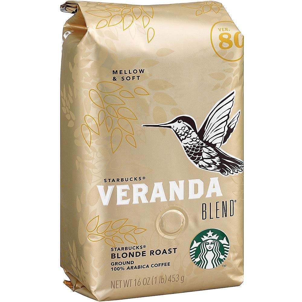 Starbucks Premium Blonde Roast Ground Coffee - Smooth Flavor, 1 lb Bag
