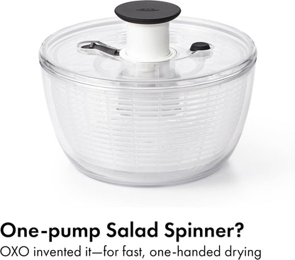 OXO Good Grips Salad Spinner - Efficient Lettuce & Herb Washer | Compact Design for Easy Use
