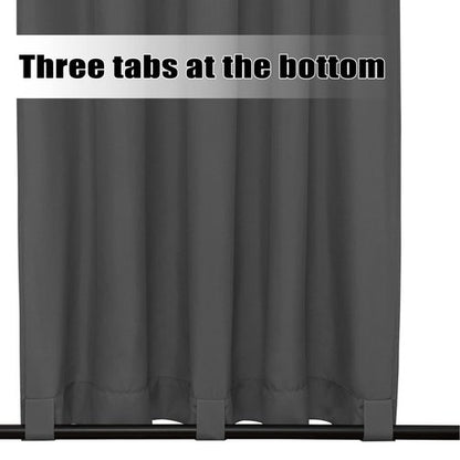 Easy-Going Outdoor Curtains Waterproof Windproof Weatherproof Curtain for Patio, Cabana, Porch, Pergola and Gazebo, Grommet Top and Tab Bottom Drape, 1panel, 54x84 inch, Grey