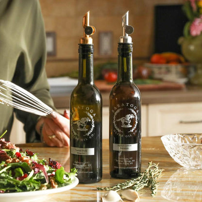Pour Spout, Self Closing Stainless Steel Pour Spout | Olive Oil Pour Spout, Balsamic Vinegar Pour Spout, Liquor Bottle Pour Spout | Flip Top Speed Pourers Fit Most Bottles - Long Lasting - Durable (1)