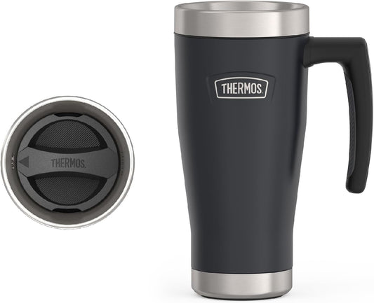THERMOS Icon Series - Stainless Steel Mug with Granite Finish | 16 oz Capacity