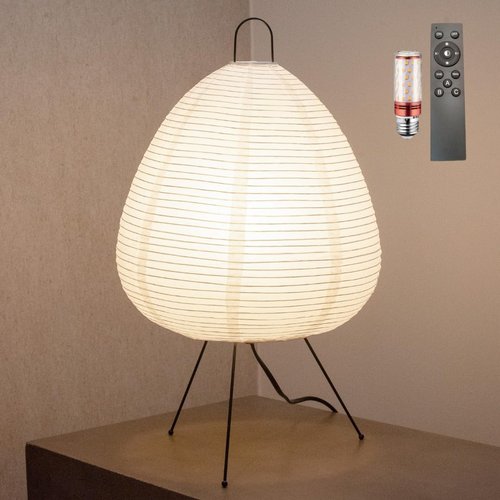 Japanese Decor Lantern Lamp • Dimmable Paper Lamp • Cozy Japandi Style • Japanese Paper Lantern Light