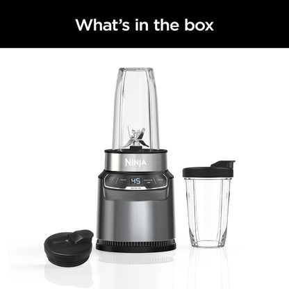 Ninja BN400 Nutri Pro Personal Blender - 1000W Auto-iQ Technology for Smoothies & Frozen Drinks | Includes 18oz & 24oz To-Go Cups