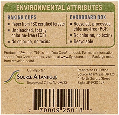 If You Care Mini Baking Cups - FSC Certified, Eco-Friendly, 90 Count Pack