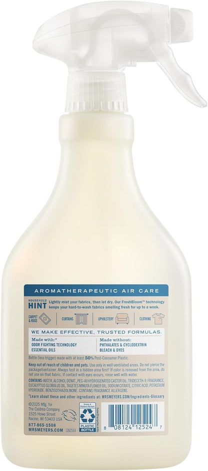 Mrs. Meyer's Clean Day Fabric Freshener - Linen Scent, 20 Ounce Bottle for Freshness & Cleanliness