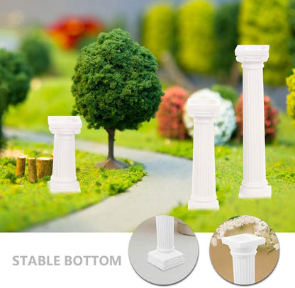 VOSAREA Mini Roman Column Decoration - 6Pcs Pillars for Photography & Wedding Decor | Sand Table Accent