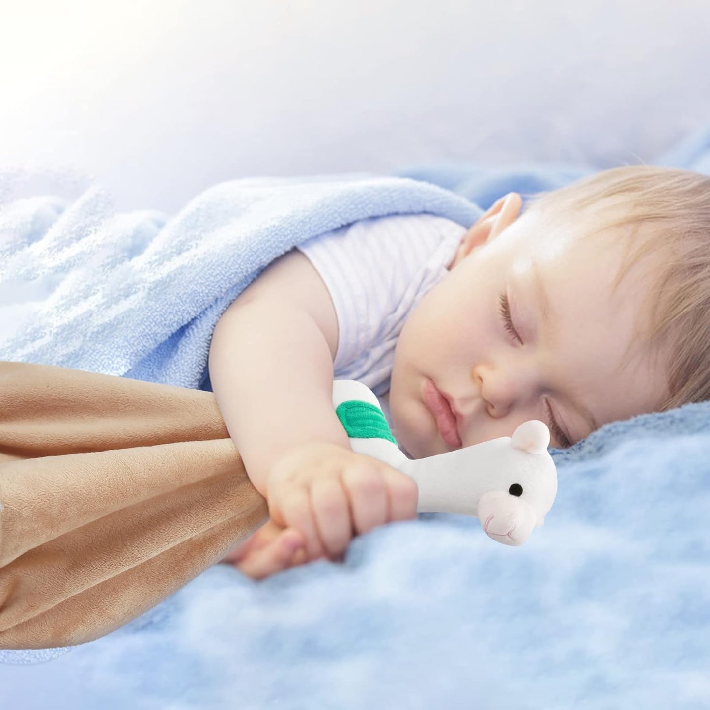 Pro Goleem Llama Security Blanket - Soft Lovey for Babies | 14-Inch Snuggle Toy & Gift