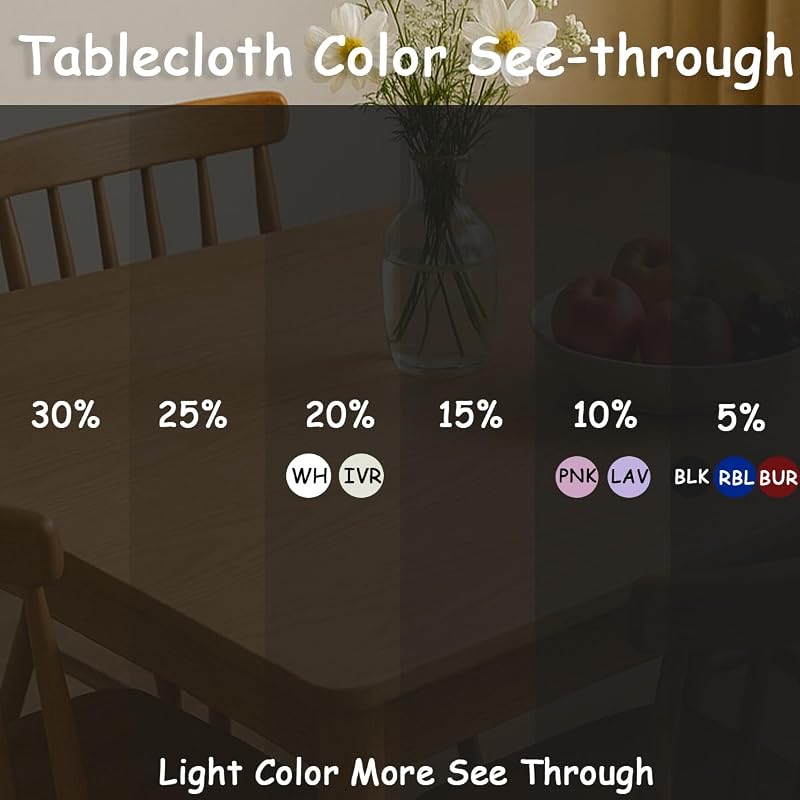 Extra Large White Tablecloth 90x156 in - 2 Pack for 8+ ft Rectangular Tables, Urby Variation: White+156" x 90"