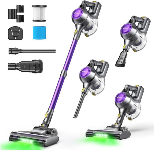 UML0 Cordless Vacuum Cleaner - 40Kpa Powerful Suction | 45 Mins Runtime, 1.6L Dust Box, Anti-Tangle