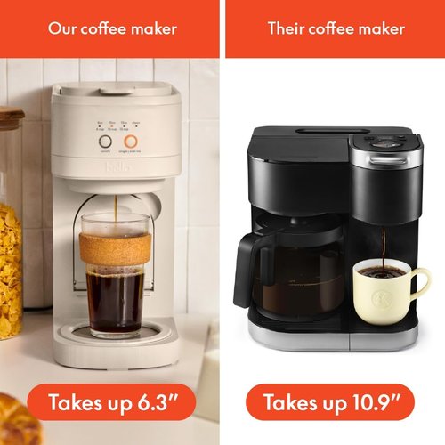 BELLA VersaBrew 2-in-1 Coffee Maker - K-Cup Compatible with Iced Coffee Function & 60oz Tank