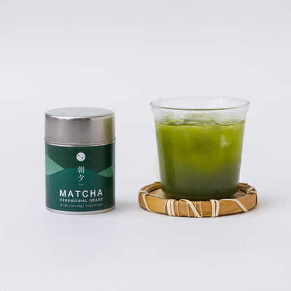 Asayu Japan Matcha Powder - Ceremonial Grade Green Tea, 30g Can from Shizuoka, Japan