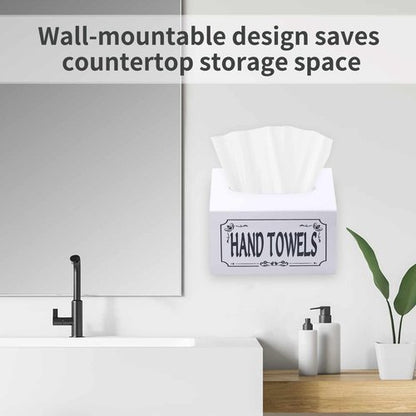 Acrylic Hand Towel Box Cover Compatible with Kleenex Disposable Hand Towels,Wall-Mounted Paper Towel Dispenser for Bathroom, Tabletop, Office, Car