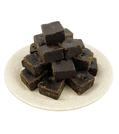 Brown Sugar Cubes Chinese Traditional - Handmade Pure Raw Sugarcane Dark Black Sugars for Tea and Coffee 25-28PCS