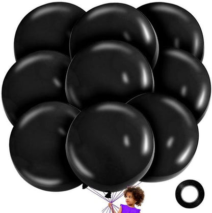 LEEZZIZZ 36-Inch Giant Balloons - 9 Pack Jumbo Latex Balloons for Kids' Birthday Party Decorations