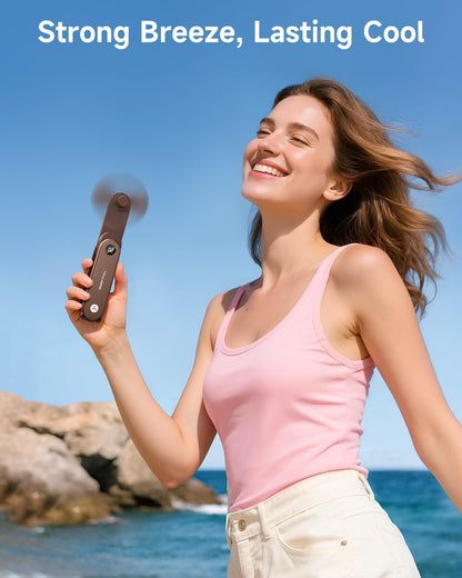 Sweetfull Portable Handheld Mini Fan - 3-in-1 USB Rechargeable Fan & Flashlight for Travel | Compact & Cute Design