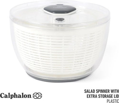 Calphalon Aero 6.3 Qt Salad Spinner - Versatile Fruit & Vegetable Washer with Strainer