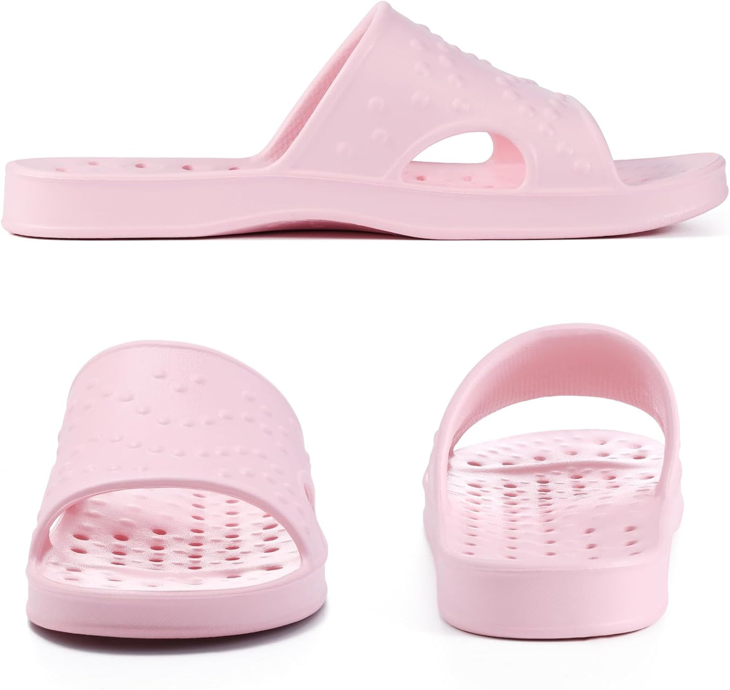 Skiennix Shower Shoes - Arch Support Quick-Drying Pool Slides | Lightweight Beach Sandals with Drain Holes