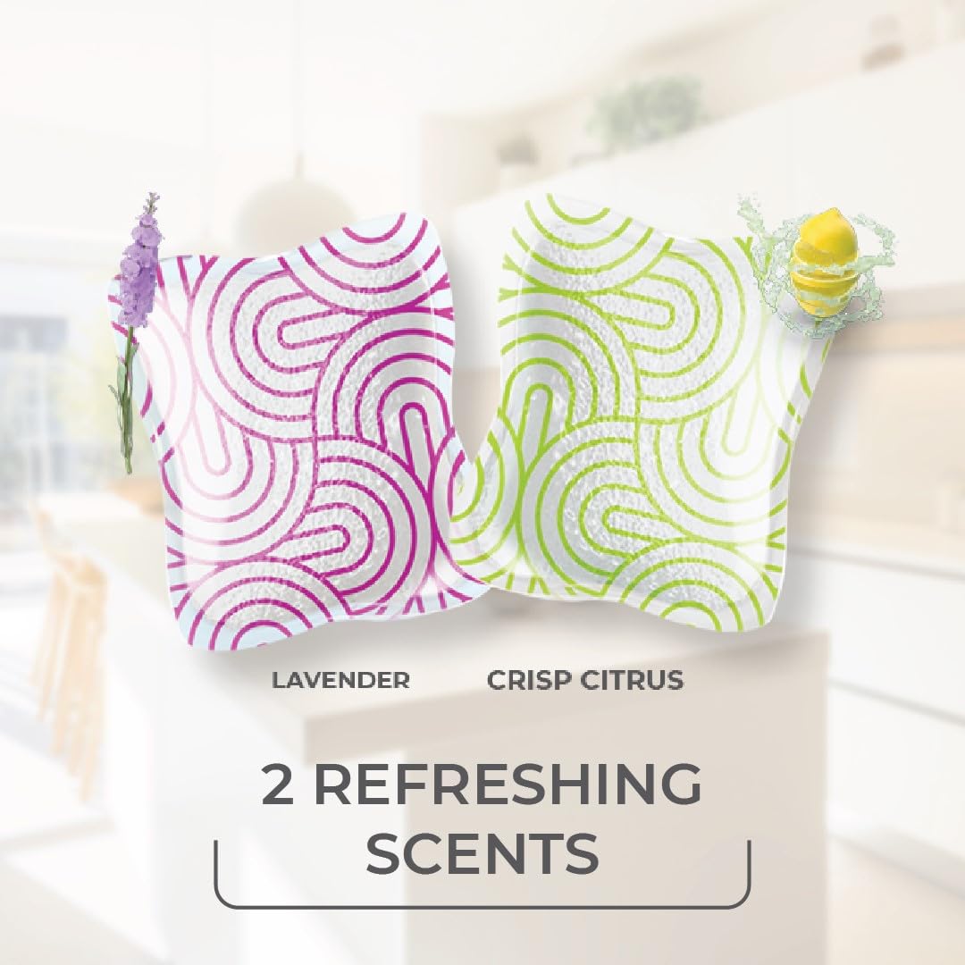 O-Cedar PACS Hard Floor Cleaner, Crisp Citrus Scent 10 Count (1-Pack) | Made with Naturally-Derived Ingredients | Safe to Use on All Hard Floors | Perfect for Mop Buckets