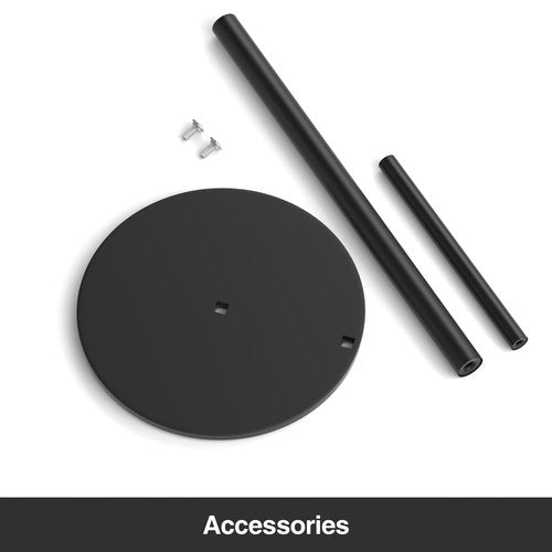 Paper Towel Holder Black, Premium Stainless Steel Kitchen Roll Dispenser, Countertop Roll Organizer with Weighted Base