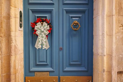 Hying Large Spring Bow - Burlap White Magnolia Flower Bow for Front Door | Perfect for Indoor & Outdoor Decor