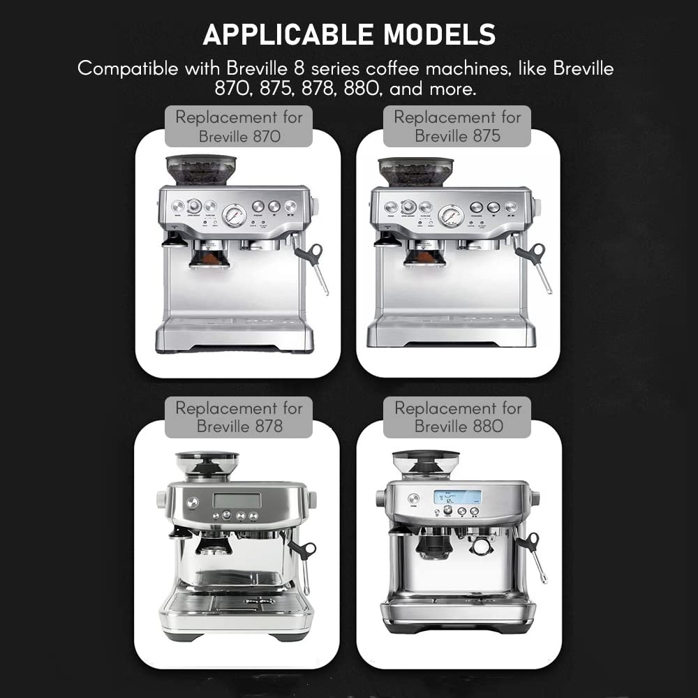 Bottomless Portafilter 54mm, Bottomless Naked Portafilter Compatible with Breville 8 Series and 54mm Breville Machines