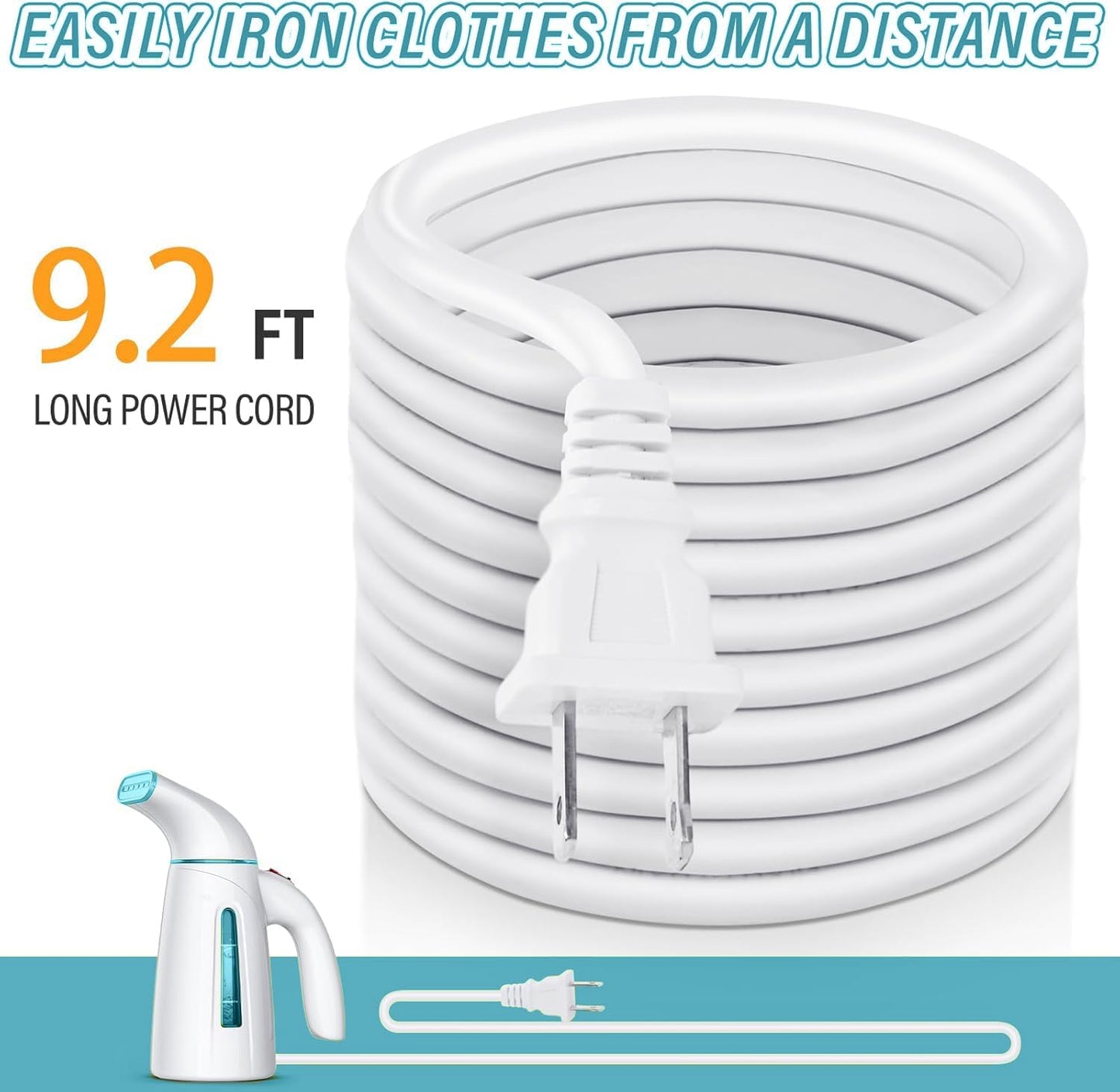 OGHom Portable Handheld Clothes Steamer - 240ml Capacity, 700W Fast Heat Up | Travel-Friendly Turquoise