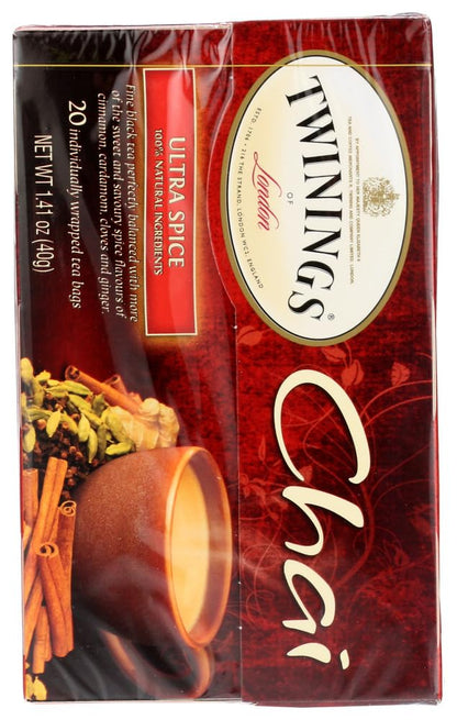 Twinings Ultra Spice Chai Tea 20 Count, Pack of 2