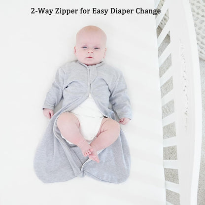 **Transition Swaddle | Baby Sleep Sack 0-3 Months - Arms Up Design with Mitten Cuffs, 2-Pack, 100% Cotton**