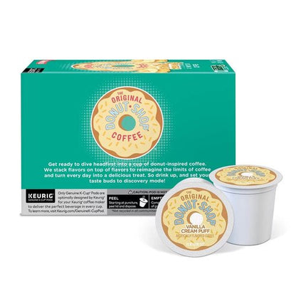 Keurig Green Mountain Donut Shop Coffee - Medium Roast Vanilla Puff Pods | 12 Count