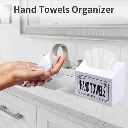Acrylic Hand Towel Box Cover Compatible with Kleenex Disposable Hand Towels,Wall-Mounted Paper Towel Dispenser for Bathroom, Tabletop, Office, Car