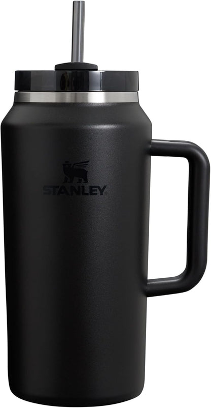 Stanley Quencher H2.0 Tumbler - 64 oz Insulated Stainless Steel Cup with Handle & Straw | BPA-Free Black