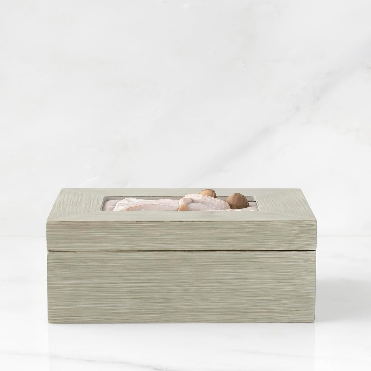 Willow Tree Memory Box - Mother and Daughter Sculpture with Jewelry Storage | Hand-Painted Keepsake