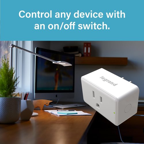Echo Spot with Legrand Radiant Smart Plug