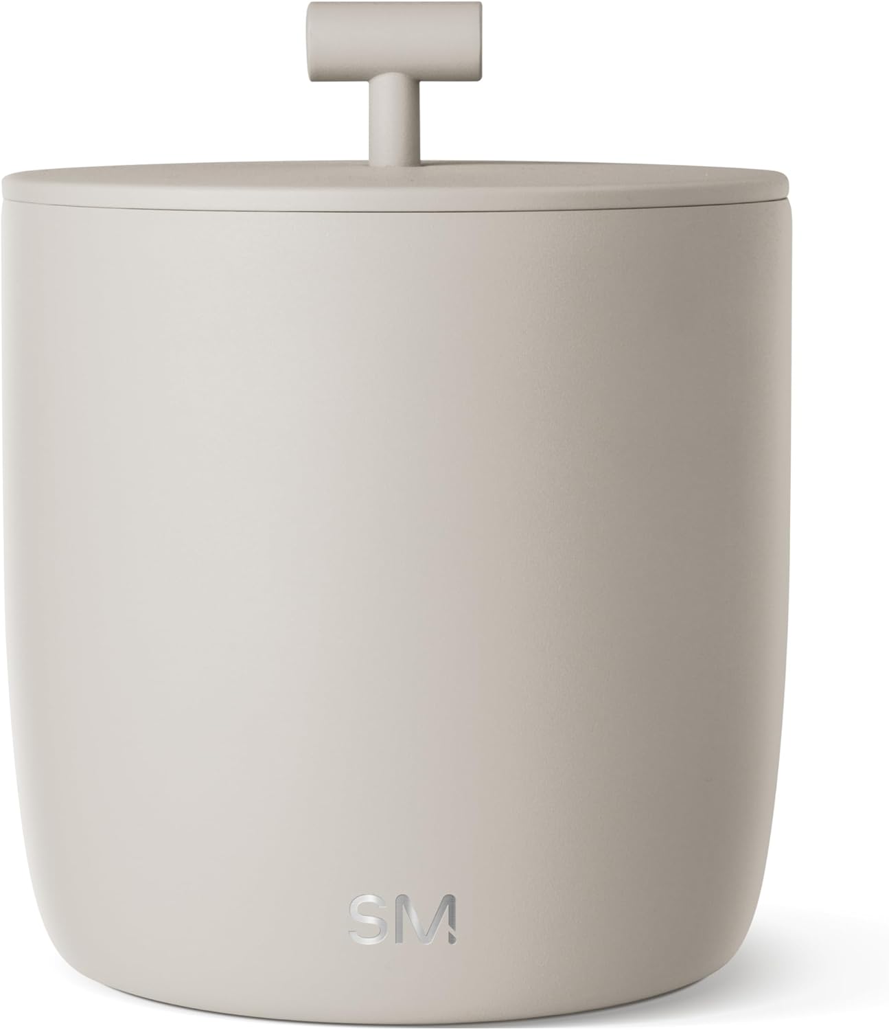 Simple Modern Vacuum Insulated Ice Bucket with Lid and Scoop | for Cocktail, Champagne, Wine, Beer, & Hosting | Stainless Steel 100oz Capacity for Large Parties | Rocks Collection | Almond Birch