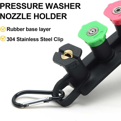 Pressure Washer Tips Universal Pressure Pressure Washer Nozzle Tips Holder Set of 7 Power Washer Nozzle Tips for Car Wash 1/4 Inch Quick Connect Pressure Washer Spray Nozzle