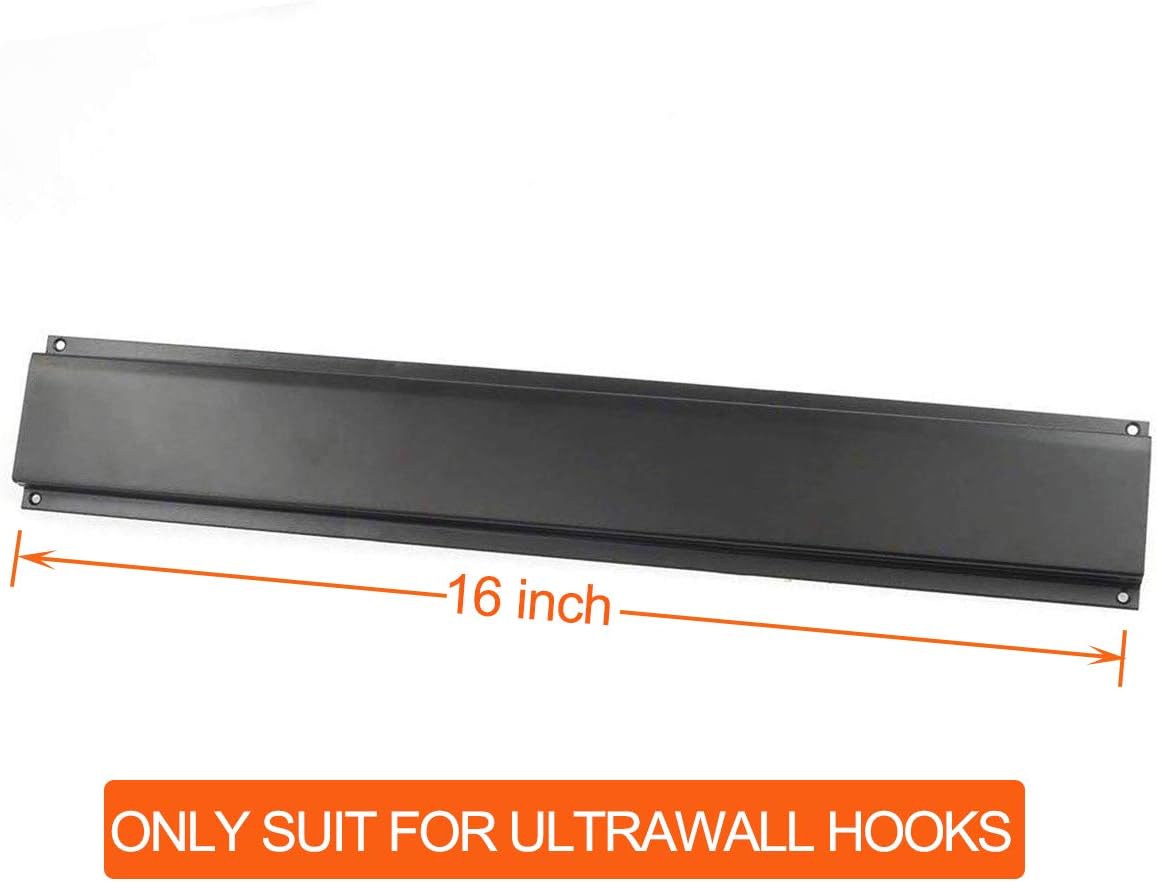 Ultrawall Heavy Duty Steel Rails - 3 PCS Set | 16 Inch Long for Maximum Support