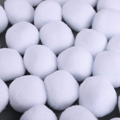 URATOT Snow Toy Balls - 25 Pack Soft Plush Fake Snowballs for Kids | Indoor Winter Fun