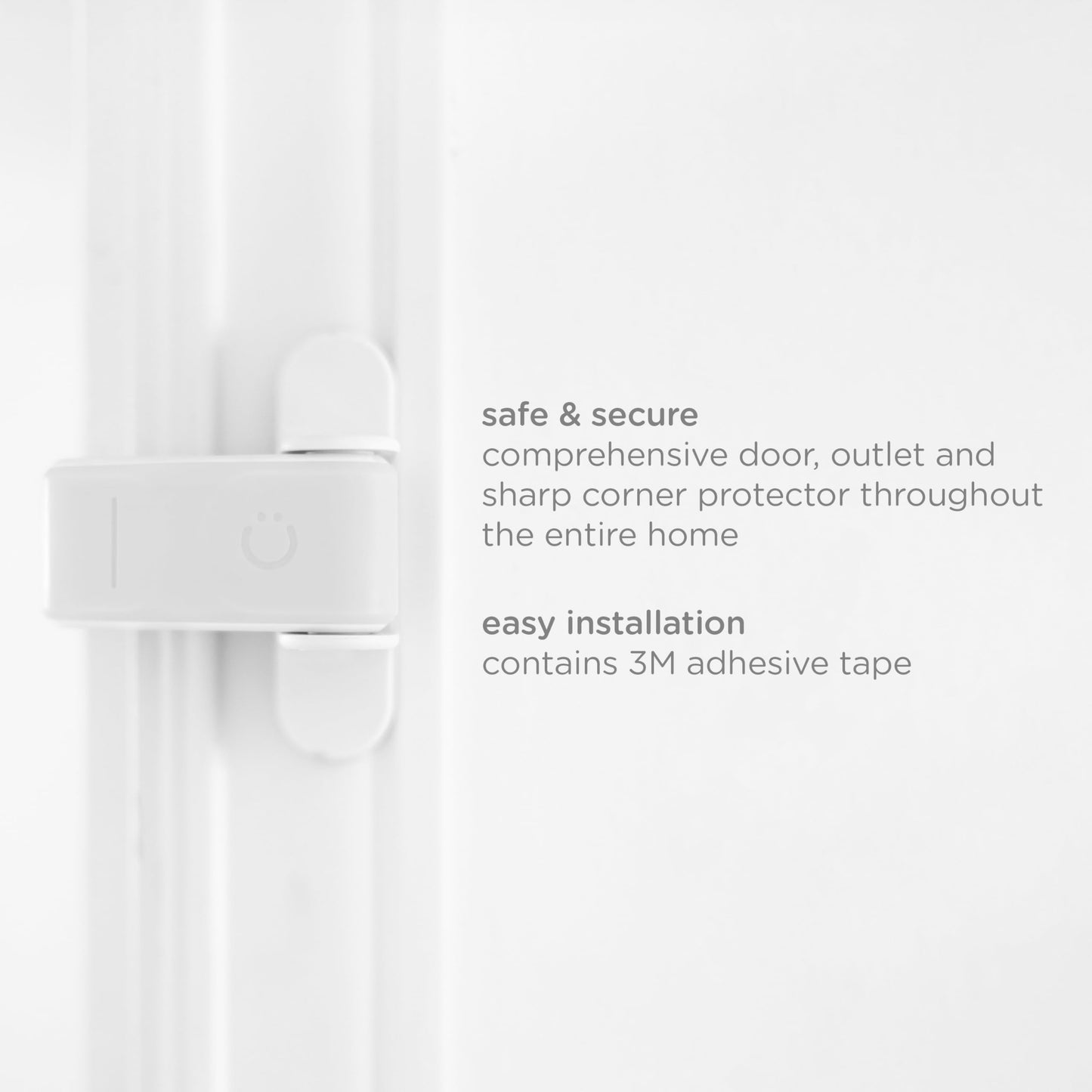 Ubbi Safety Bundle, Safeguarding and Baby Proofing Set, Includes 36 Outlet Covers, 16 Table Corner Protectors and 2 Pinch Guards, Child Safety Kit, White