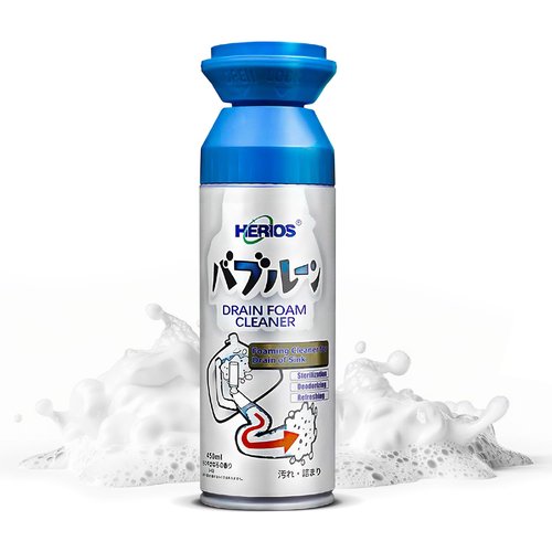 CleanGenix Foam Drain Cleaner - Foam Sink Cleaner In a Can - Drain Hair Clog Remover For Bathroom Sink - Cleaning Accessories - Bathroom Cleaning Supplies