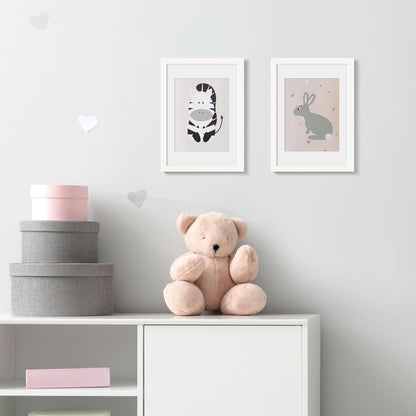 Upsimples A4 Picture Frame - Versatile 6x8 or 8.3x11.7 Display | Wall Hanging White Frame, 1 Pack