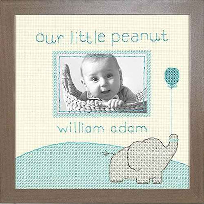 Dimensions 70-35348 Little Peanut Counted Cross Stitch Kit Baby Photo Frame, 8" x 8"