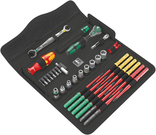 Wera Kraftform Kompakt W 2 Maintenance Tool Set - 35 Durable Pieces for Efficient Repairs