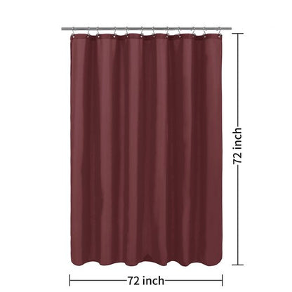 ALYVIA SPRING Burgundy Red Fabric Shower Curtain Liner Waterproof - Soft Hotel Quality Cloth Shower Liner with 3 Magnets, Light-Weight & Machine Washable - Standard Size 72x72, Burgundy