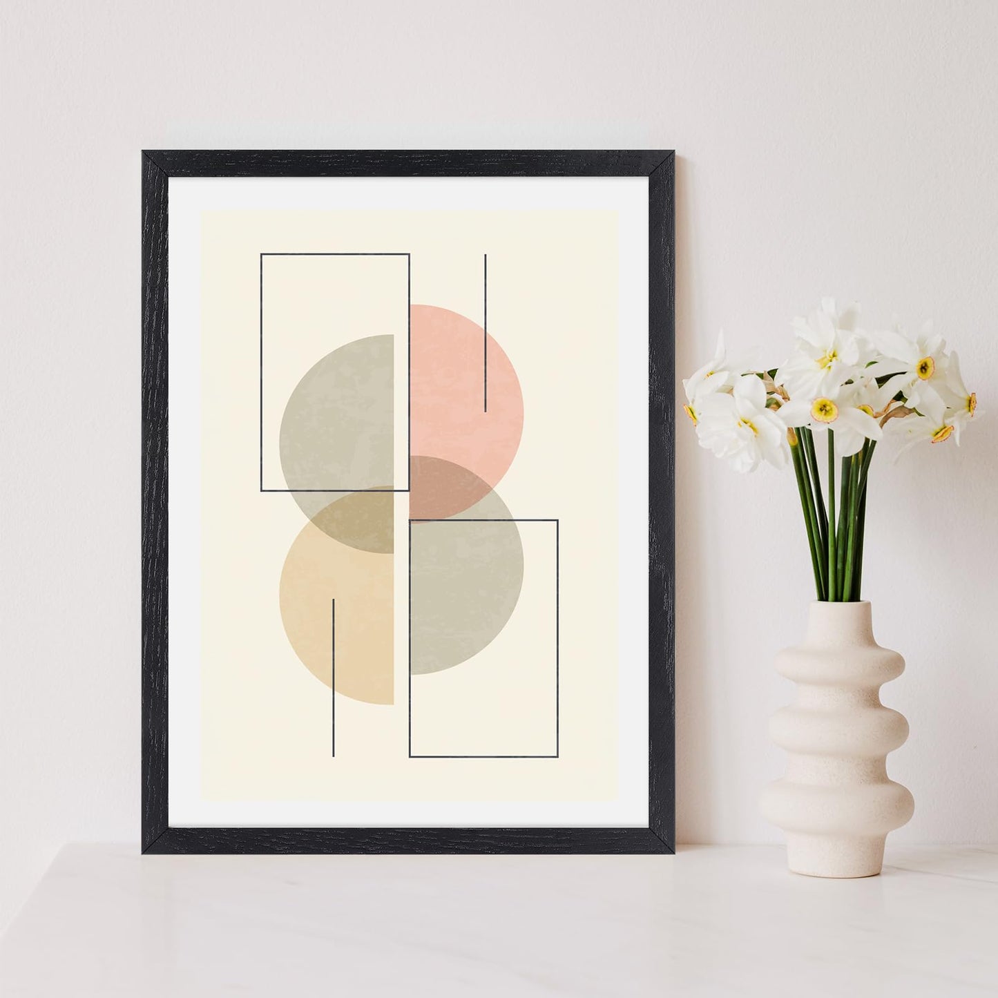 puthiac 18x24 Black Oak Wood Frames -18"x24" Poster Frames for Wall, 18x24 Picture Frames for Wall, 18 x 24 Picture Frames, 18 x 24 Frames for Wall (1 Pack, Black)