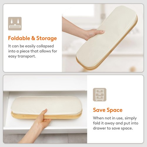Lifewit Toilet Paper Storage Holder - Free Standing Organizer for 12-16 Rolls | Extra Large 30L, White with Bamboo Lid
