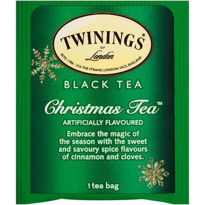 Twinings Christmas Tea - Black Tea Blended with Spicy and Aromatic Clove and Cinnamon, Tea Bags Individually Wrapped, 20 Count Ea (Pack of 2)