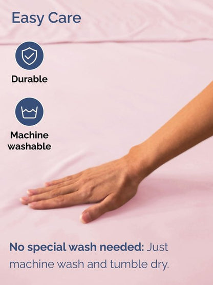 Extra Deep Cal King Fitted Sheet - Hotel Luxury Single Fitted Sheet Only - Easily Fits 18 inch to 24 inch Mattress - Ultra Soft, Wrinkle Free w/Extra Deep Pockets - Breathable & Comfy - Lavender Pink